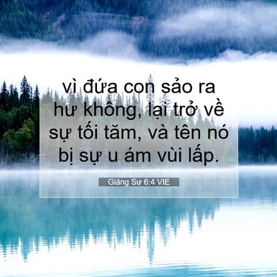 Picture 07 - Giảng Sư 6:4 VIE - vì đứa con sảo ra hư không, lại trở - Bible Verse Picture
