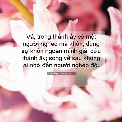Picture 07 - Giảng Sư 9:15 VIE - Vả, trong thành ấy có một người nghèo - Bible Verse Picture