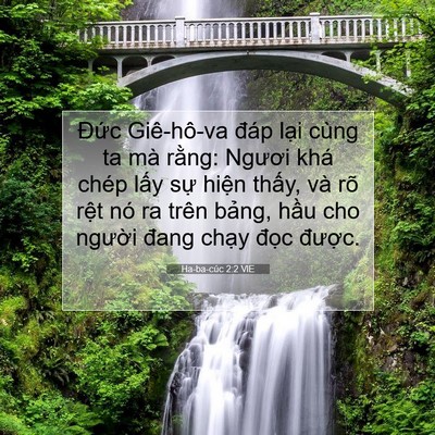 Picture 07 - Ha-ba-cúc 2:2 VIE - Đức Giê-hô-va đáp lại cùng ta mà - Bible Verse Picture