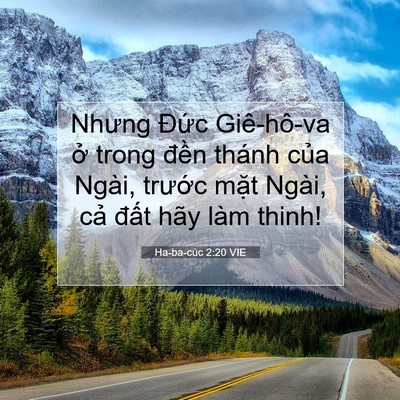 Picture 07 - Ha-ba-cúc 2:20 VIE - Nhưng Đức Giê-hô-va ở trong đền thánh - Bible Verse Picture