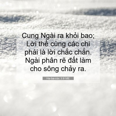 Picture 07 - Ha-ba-cúc 3:9 VIE - Cung Ngài ra khỏi bao; Lời thề cùng các - Bible Verse Picture
