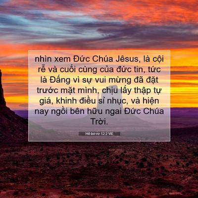 Picture 07 - Hê-bơ-rơ 12:2 VIE - nhìn xem Đức Chúa Jêsus, là cội rễ và - Bible Verse Picture