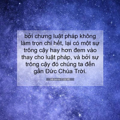Picture 07 - Hê-bơ-rơ 7:19 VIE - bởi chưng luật pháp không làm trọn chi - Bible Verse Picture