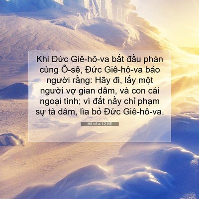 Picture 07 - Hô-sê-a 1:2 VIE - Khi Đức Giê-hô-va bắt đầu phán cùng - Bible Verse Picture