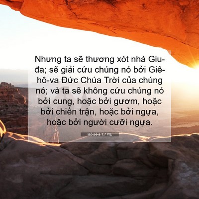 Picture 07 - Hô-sê-a 1:7 VIE - Nhưng ta sẽ thương xót nhà Giu-đa; sẽ - Bible Verse Picture