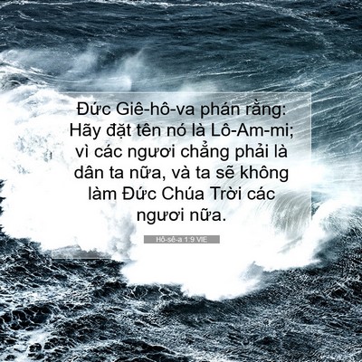 Picture 07 - Hô-sê-a 1:9 VIE - Đức Giê-hô-va phán rằng: Hãy đặt tên - Bible Verse Picture