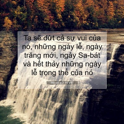 Picture 07 - Hô-sê-a 2:11 VIE - Ta sẽ dứt cả sự vui của nó, những - Bible Verse Picture