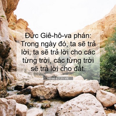 Picture 07 - Hô-sê-a 2:21 VIE - Đức Giê-hô-va phán: Trong ngày đó, ta - Bible Verse Picture