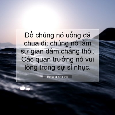 Picture 07 - Hô-sê-a 4:18 VIE - Đồ chúng nó uống đã chua đi; chúng nó - Bible Verse Picture