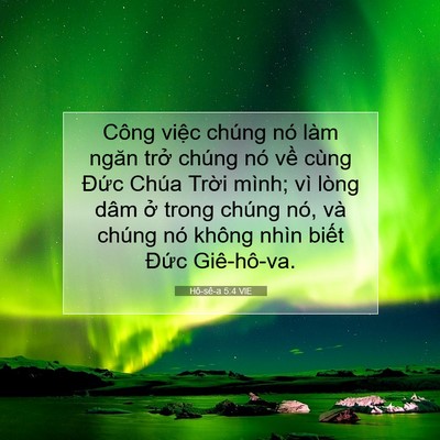 Picture 07 - Hô-sê-a 5:4 VIE - Công việc chúng nó làm ngăn trở chúng - Bible Verse Picture