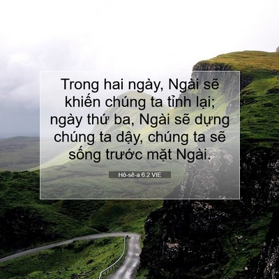 Picture 07 - Hô-sê-a 6:2 VIE - Trong hai ngày, Ngài sẽ khiến chúng ta - Bible Verse Picture