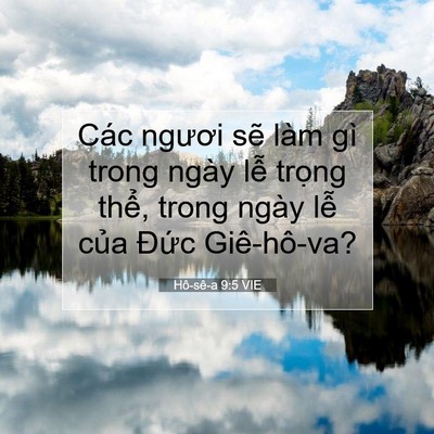 Picture 07 - Hô-sê-a 9:5 VIE - Các ngươi sẽ làm gì trong ngày lễ - Bible Verse Picture