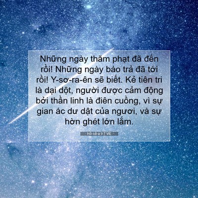 Picture 07 - Hô-sê-a 9:7 VIE - Những ngày thăm phạt đã đến rồi! - Bible Verse Picture