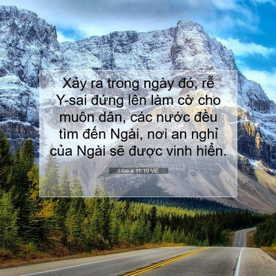 Picture 07 - I-sai-a 11:10 VIE - Xảy ra trong ngày đó, rễ Y-sai đứng - Bible Verse Picture