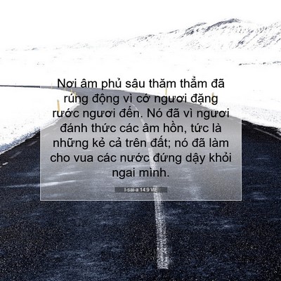 Picture 07 - I-sai-a 14:9 VIE - Nơi âm phủ sâu thăm thẳm đã rúng - Bible Verse Picture