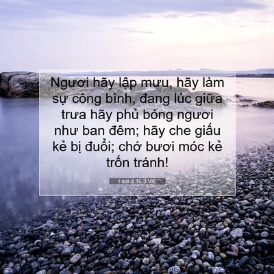 Picture 07 - I-sai-a 16:3 VIE - Ngươi hãy lập mưu, hãy làm sự công - Bible Verse Picture