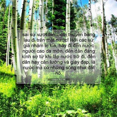 Picture 07 - I-sai-a 18:2 VIE - sai sứ vượt biển, cỡi thuyền bằng - Bible Verse Picture