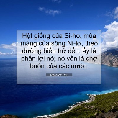 Picture 07 - I-sai-a 23:3 VIE - Hột giống của Si-ho, mùa màng của sông - Bible Verse Picture