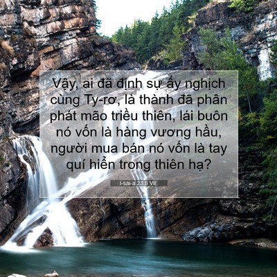 Picture 07 - I-sai-a 23:8 VIE - Vậy, ai đã định sự ấy nghịch cùng - Bible Verse Picture