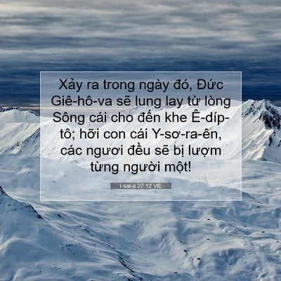 Picture 07 - I-sai-a 27:12 VIE - Xảy ra trong ngày đó, Đức Giê-hô-va - Bible Verse Picture