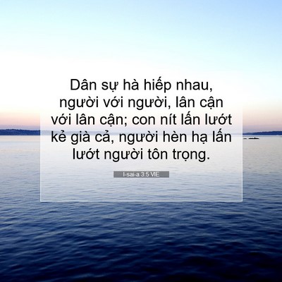 Picture 07 - I-sai-a 3:5 VIE - Dân sự hà hiếp nhau, người với - Bible Verse Picture