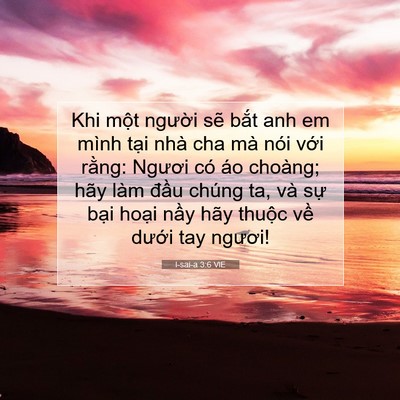 Picture 07 - I-sai-a 3:6 VIE - Khi một người sẽ bắt anh em mình tại - Bible Verse Picture