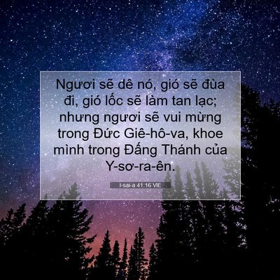 Picture 07 - I-sai-a 41:16 VIE - Ngươi sẽ dê nó, gió sẽ đùa đi, gió - Bible Verse Picture
