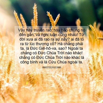 Picture 07 - I-sai-a 45:21 VIE - Vậy hãy truyền rao; hãy bảo chúng nó - Bible Verse Picture