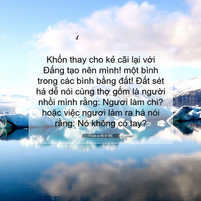 Picture 07 - I-sai-a 45:9 VIE - Khốn thay cho kẻ cãi lại với Đấng - Bible Verse Picture