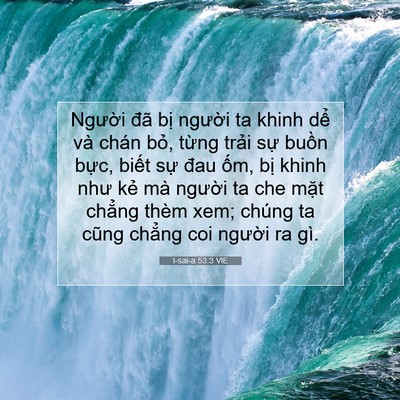 Picture 07 - I-sai-a 53:3 VIE - Người đã bị người ta khinh dể và - Bible Verse Picture