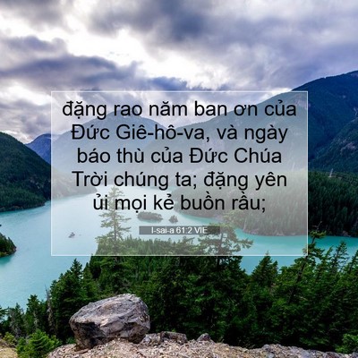 Picture 07 - I-sai-a 61:2 VIE - đặng rao năm ban ơn của Đức - Bible Verse Picture