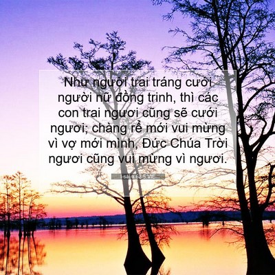 Picture 07 - I-sai-a 62:5 VIE - Như người trai tráng cưới người nữ - Bible Verse Picture
