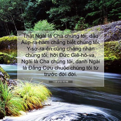 Picture 07 - I-sai-a 63:16 VIE - Thật Ngài là Cha chúng tôi, dầu - Bible Verse Picture