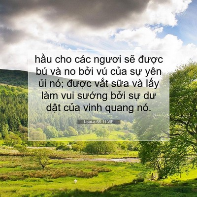 Picture 07 - I-sai-a 66:11 VIE - hầu cho các ngươi sẽ được bú và no - Bible Verse Picture