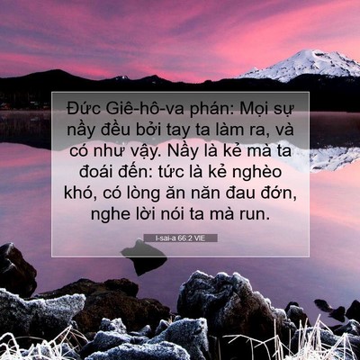 Picture 07 - I-sai-a 66:2 VIE - Đức Giê-hô-va phán: Mọi sự nầy đều - Bible Verse Picture