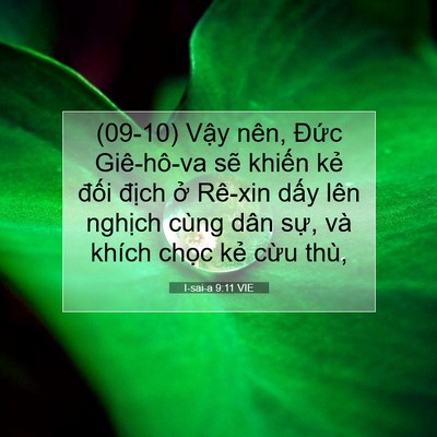 Picture 07 - I-sai-a 9:11 VIE - (09-10) Vậy nên, Đức Giê-hô-va sẽ - Bible Verse Picture