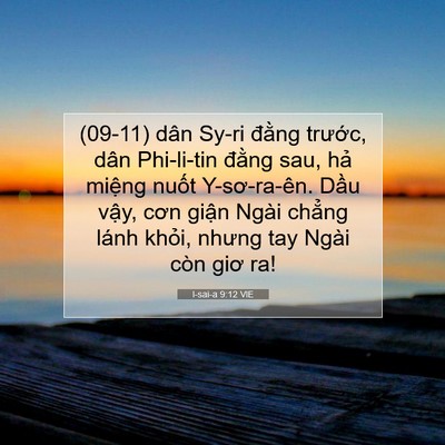 Picture 07 - I-sai-a 9:12 VIE - (09-11) dân Sy-ri đằng trước, dân - Bible Verse Picture