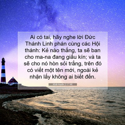 Picture 07 - Khải Huyền 2:17 VIE - Ai có tai, hãy nghe lời Đức Thánh Linh - Bible Verse Picture