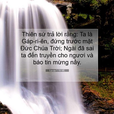 Picture 07 - Lu-ca 1:19 VIE - Thiên sứ trả lời rằng: Ta là - Bible Verse Picture