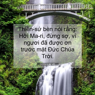 Picture 07 - Lu-ca 1:30 VIE - Thiên-sứ bèn nói rằng: Hỡi Ma-ri, - Bible Verse Picture