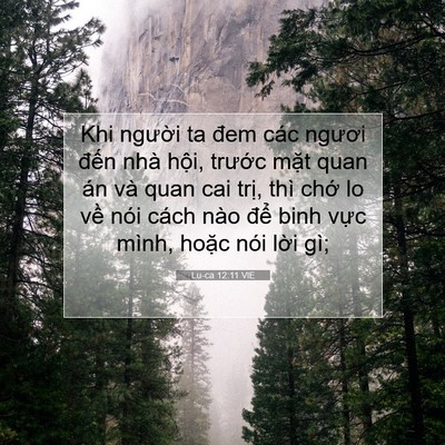 Picture 07 - Lu-ca 12:11 VIE - Khi người ta đem các ngươi đến nhà - Bible Verse Picture