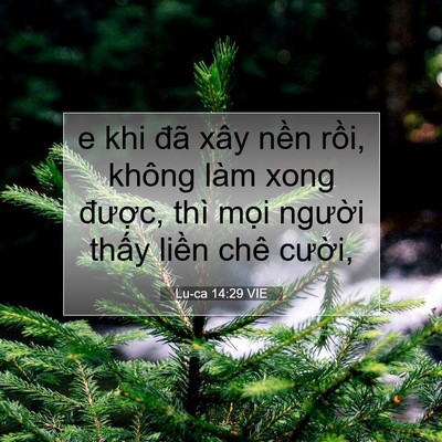 Picture 07 - Lu-ca 14:29 VIE - e khi đã xây nền rồi, không làm xong - Bible Verse Picture