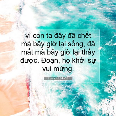 Picture 07 - Lu-ca 15:24 VIE - vì con ta đây đã chết mà bây giờ lại - Bible Verse Picture