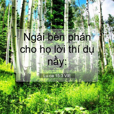 Picture 07 - Lu-ca 15:3 VIE - Ngài bèn phán cho họ lời thí dụ - Bible Verse Picture