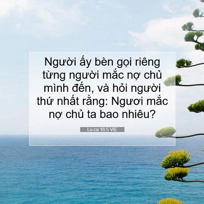 Picture 07 - Lu-ca 16:5 VIE - Người ấy bèn gọi riêng từng người - Bible Verse Picture