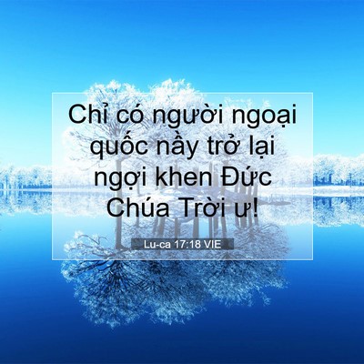 Picture 07 - Lu-ca 17:18 VIE - Chỉ có người ngoại quốc nầy trở - Bible Verse Picture