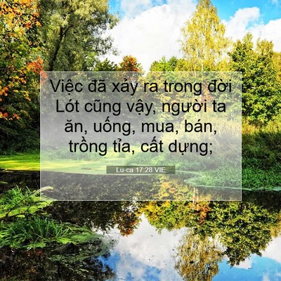 Picture 07 - Lu-ca 17:28 VIE - Việc đã xảy ra trong đời Lót cũng - Bible Verse Picture