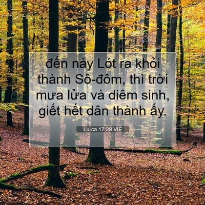 Picture 07 - Lu-ca 17:29 VIE - đến này Lót ra khỏi thành Sô-đôm, thì - Bible Verse Picture