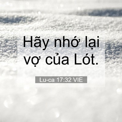 Picture 07 - Lu-ca 17:32 VIE - Hãy nhớ lại vợ của - Bible Verse Picture