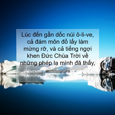 Picture 07 - Lu-ca 19:37 VIE - Lúc đến gần dốc núi ô-li-ve, cả đám - Bible Verse Picture